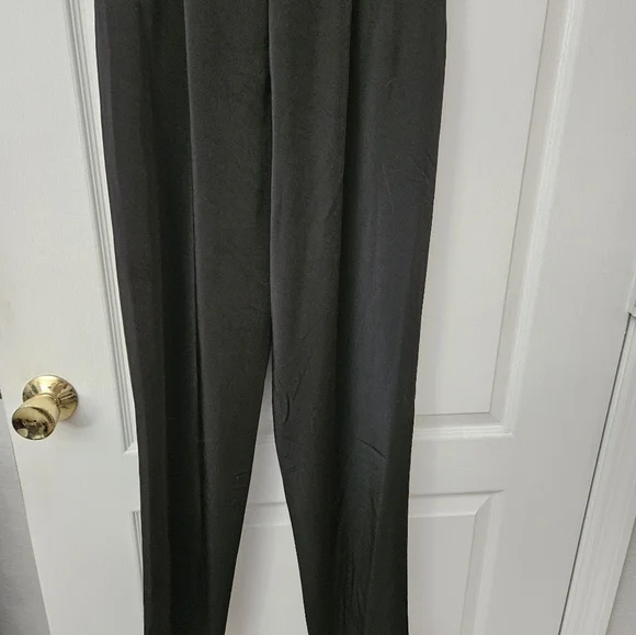 Ieena for Mac DuggalBlack Strapless Jumpsuit with Feather Trim 68146 SZ  6 NEW - Picture 8 of 11